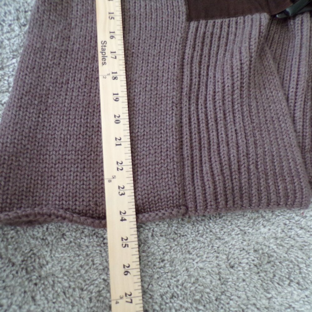 Soft Surroundings brown knit wool cardigan sweater L Academia Preppy Chic - Picture 8 of 10